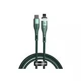 USB-кабель Type-C - Apple 8pin 1м. (Baseus) CATLXC-06 Zinc Magnetic, магнитный, зеленый (6953156232754)