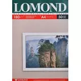 Фотобумага A4 180г/м2, 50 листов, двусторонняя глянцевая (Lomond) (0102065)