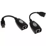 Кабель удлинитель USB2.0  по витой паре AM/RJ45 -> RJ45/AF до 45м (VCOM) (CU824)