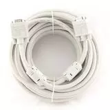 Кабель VGA сигнальный 15m (Cablexpert, черный, тройной экран, феррит.кольца, пакет) (CC-PPVGA-15M-B)
