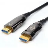 Кабель HDMI 30m, v2.1 (Atcom) серия Metal gold, оптический, черный (AT8877)
