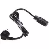 Кабель POWER PC19 1,8 м (С19 - Schuko, сечение 1,5 мм.кв., медь) Hyperline (PWC-IEC19-SHM-1.8-BK)