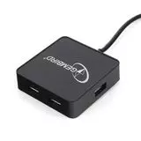 USB-разветвитель (хаб) USB2.0 -> USB2.0, 4 порта, GEMBIRD UHB-242, черный