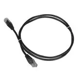Патч-корд 3м. UTP 5е (LANMASTER) черный, медь (TWT-45-45-3.0-BK)