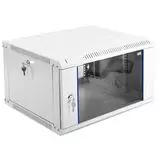 Шкаф телекоммуникационный настенный разборный 6U (600х650) дверь стекло (ЦМО) (ШРН-Э-6.650)