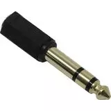 Переходник аудио jack 3,5 F mm -> 6,3 mm M (Exegate) EX-AA-3F6M (EX284949RUS)
