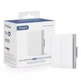 Умный выключатель (две клавиши) Aqara Smart wall switch H1, белый (WS-EUK04)