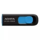 USB Flash-накопитель 256Gb USB 3.2 (ADATA, AUV128) черный/голубой (AUV128-256G-RBE)