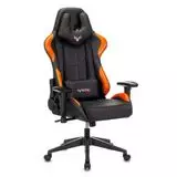 Кресло игровое Бюрократ VIKING 5 AERO ORANGE, черный/оранжевый