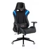 Кресло игровое Бюрократ VIKING 4 AERO BLUE, черный/синий