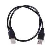Кабель USB2.0 AM -> AM 0.5m (Greenconnect) черный (GCR-UM2M-BB2S-0.5m)