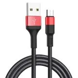 USB-кабель для Apple 8pin Lightning 1м. (HOCO) X26 Xpress, черный/красный (6957531080190)