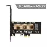 Плата расширения PCI-E x1 -> m.2 NVMe (ORIENT, C302E) (31152)