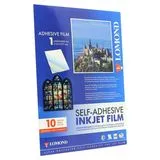 Фотобумага Пленка прозрачная для струйн. печати, самоклеящаяся, неделенная A4 80г/м2 10л (Lomond) (1708411)