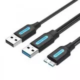 Кабель USB3.0 AM + АМ -> Micro-BM, 1m (Vention) (CQPBF)