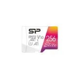 Карта памяти microSDXC 256Gb Class 10 UHS-I U1 A1 + адаптер (Silicon Power, Elite A1) (SP256GBSTXBV1V20SP)