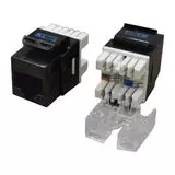 Модуль Keystone Cat 5e UTP, 180 градусов, неэкранированный, черный (Lanmaster) (TWT-OK45UTP180/5E-BK)