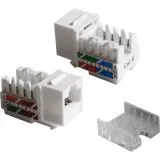Модуль Keystone Cat 6 UTP, 90 градусов, неэкранированный, белый (Lanmaster) (TWT-OK45UTP/6-WH)