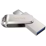 USB Flash-накопитель 512Gb USB 3.1/USB Type-C (SanDisk, Ultra Dual Drive Luxe) серебристый (SDDDC4-512G-G46)