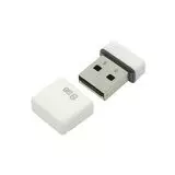 USB Flash-накопитель 8Gb (Qumo) Nano White, белый (QM8GUD-NANO-W)