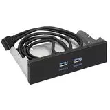 Панель лицевая U5H-615 в 5.25" отсек корпуса, 2*USB3.0 (Exegate) (EX289289RUS)