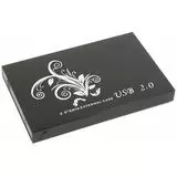 Карман для винчестера SATA 2.5" -> USB2.0 (noName, DM-2512) алюминий, черный (57917)
