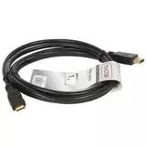 Кабель mini-HDMI (M) - HDMI (M) 1m v1.4 (VCOM) 3D, черный (CG580M-1M)