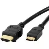 Кабель micro-HDMI (M) - HDMI (M) 1.8m v1.4 (VCOM) 3D, черный (CG583K-1.8M)