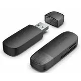 Картридер внешний USB3.0, Vention CLGB0 Black, черный