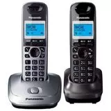 Телефон DECT Panasonic KX-TG2512RU1, серый металлик