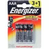 Батарейка (размер AAA, LR03) Energizer MAX - упаковка 4шт, цена за 4шт (EN LR03/4BL MAX)