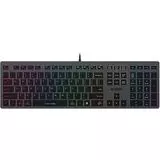Клавиатура A4 Tech Fstyler FX60H slim Multimedia USB, подсветка неон, серый (FX60H GREY/NEON)