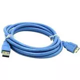 Кабель USB3.0 AM -> Micro-BM, 1.8m (5bites) синий (UC3002-018)