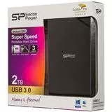 Внешний жесткий диск Silicon Power 2Tb USB3.0 Stream S03 Black (SP020TBPHDS03S3K)