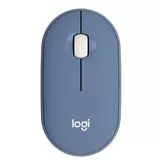 Мышь Logitech M350 Pebble Blue Grey, серо-голубой (910-006655)