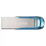 USB Flash-накопитель 32Gb USB 3.0 (SanDisk, CZ73 Ultra Flair) Tropical Blue (SDCZ73-032G-G46B)