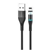 USB-кабель для Apple 8pin Lightning 1.2м. (Borofone) BU16, магнитный, черный (6931474720795)