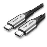 Кабель USB 3.1 Type-C (M), 10Gbps, 1m (Vention) в оплетке, черный (TAAHF)