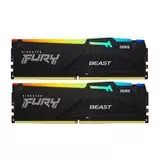 Оперативная память Kingston 2x16Gb DDR5-5200MHz Fury Beast RGB (KF552C40BBAK2-32)