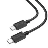 Кабель USB 2.0 Type-C (M), PD, 1m (HOCO) X73 60W, черный (6931474767349)