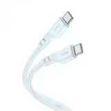 Кабель USB 2.0 Type-C (M), PD, 1m (HOCO) X97 Crystal 60W, голубой (6931474799920)