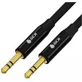 Кабель Audio AUX 3.5мм (m) -> 3.5мм (m) 1м, черный, AL корпус (Greenconnect) (GCR-53496)