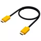 Кабель HDMI 0.5m, v2.0, позол.разъемы, Greenconnect, черный/желтый (GCR-HM441-0.5m)