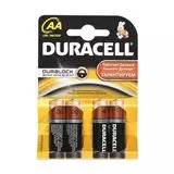Батарейка (размер AA, LR6) DURACELL - упаковка 4шт, цена за 4шт, эконом.упаковка (DR LR6/40BOX CN)