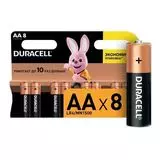 Батарейка (размер AA, LR6) DURACELL - упаковка 8шт, цена за 8шт (DR LR6/8BL CN)