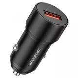 Автомобильное зарядное устройство Borofone BZ19A Wisdom, USB A, QC3.0, черный (6974443387421)