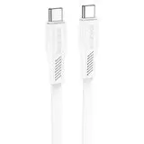 Кабель USB 2.0 Type-C (M), PD, 1m (Borofone) BX85 Auspicious 60W, белый (6974443387148)