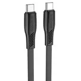 Кабель USB 2.0 Type-C (M), PD, 1m (Borofone) BX85 Auspicious 60W, черный (6974443387131)