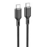 Кабель USB 2.0 Type-C (M) 1m (Borofone) BX90 Cyber PD (60W), черный (6974443389661)