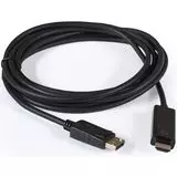 Кабель DisplayPort (M) -> HDMI (M) 1m, ExeGate, черный (EX294708RUS)